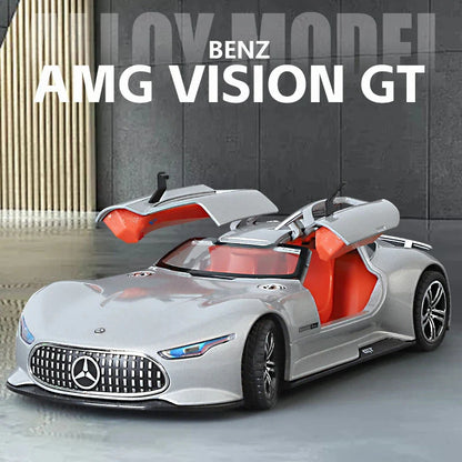 Modèle de voiture AMG Vision GT Fast and Furious, sonore et lumineuse, échelle 1:24 BK