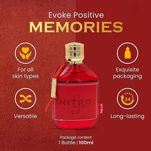 Dumont Nitro Red For Men 3.4 Oz Eau De Parfum Spray