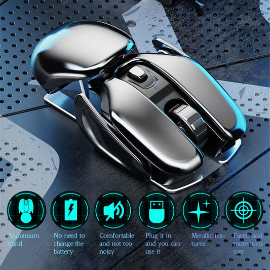 Souris sans fil aste pour PC et ordinateur portable.