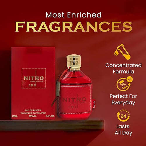 Dumont Nitro Red For Men 3.4 Oz Eau De Parfum Spray