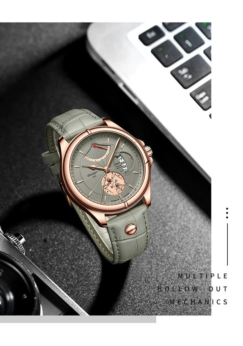 montre à quartz casual pour les hommes.