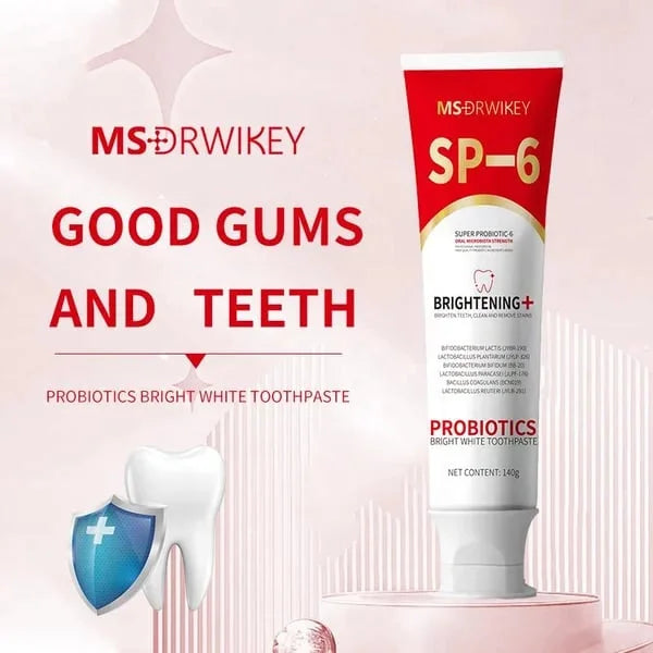 Dentifrice Super Probiotic-6 avec 6 probiotiques équilibre Force du microbiote buccal NG