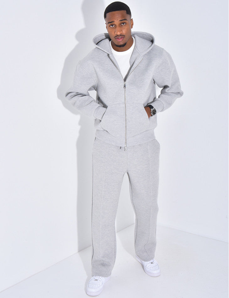 ENSEMBLE A CAPUCHE HOMME GRIS