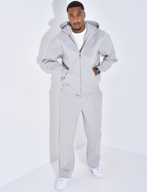 ENSEMBLE A CAPUCHE HOMME GRIS