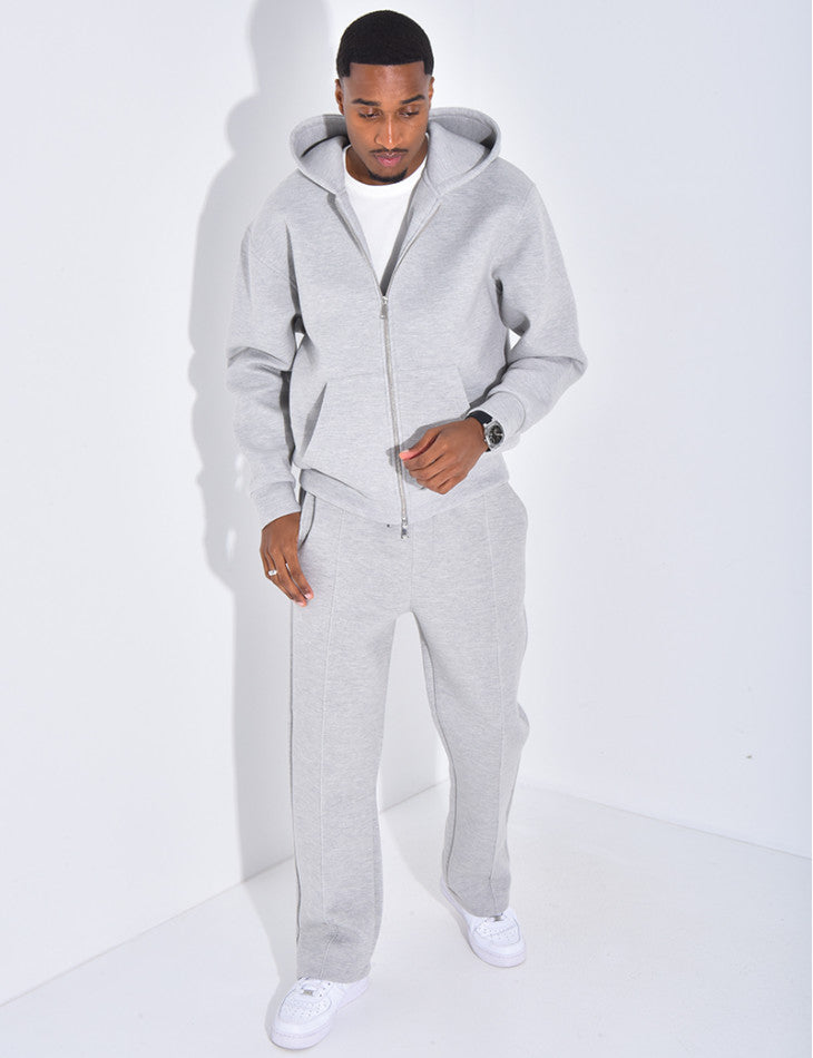 ENSEMBLE A CAPUCHE HOMME GRIS