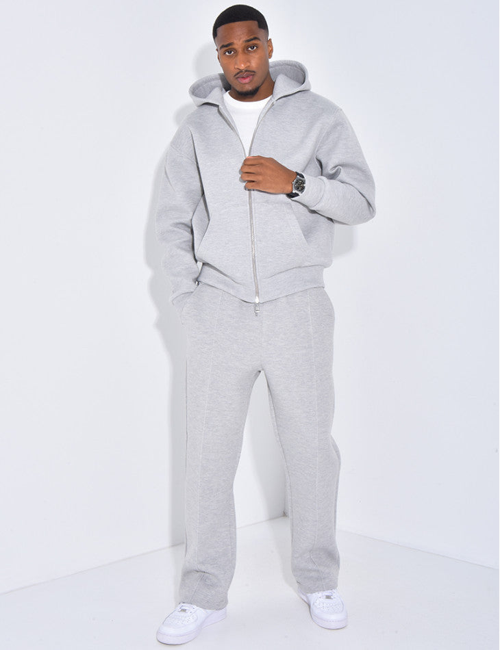 ENSEMBLE A CAPUCHE HOMME GRIS