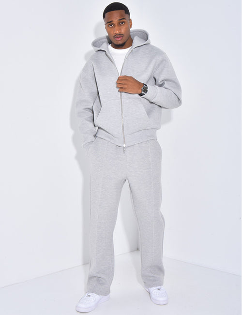 ENSEMBLE A CAPUCHE HOMME GRIS