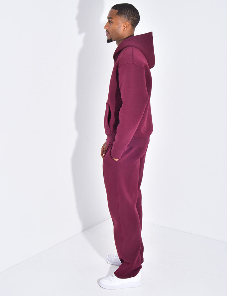 Ensemble homme à capuche Violet
