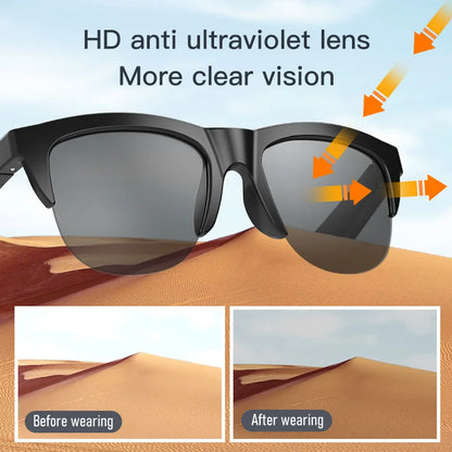 Smart Glasses: Lunettes de Soleil Bluetooth sans Fil