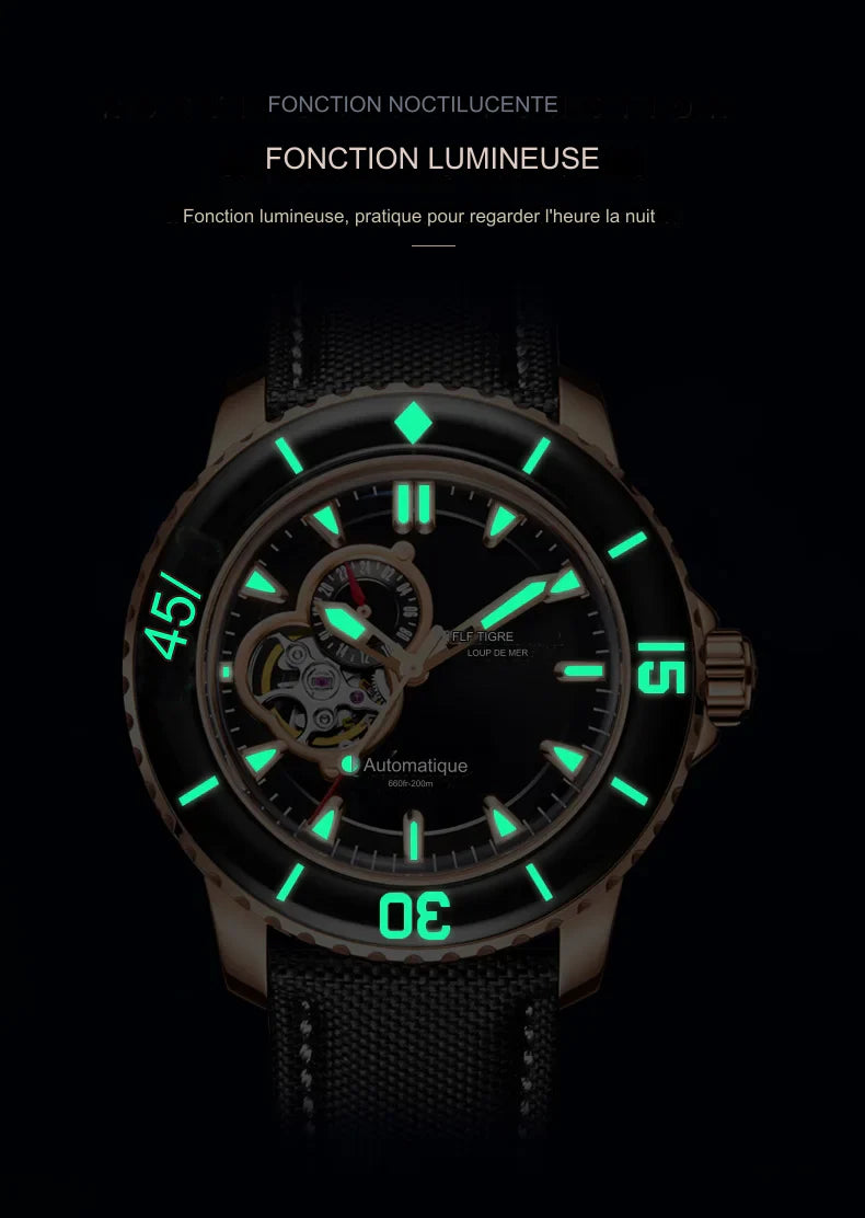 Montre de luxe Reef Tiger pour homme